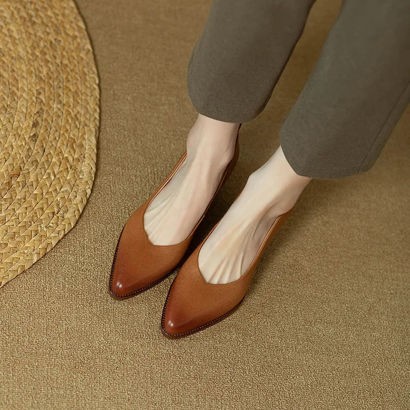 Classic Comfort Real Leather Pumps