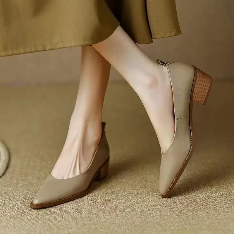 Classic Comfort Real Leather Pumps