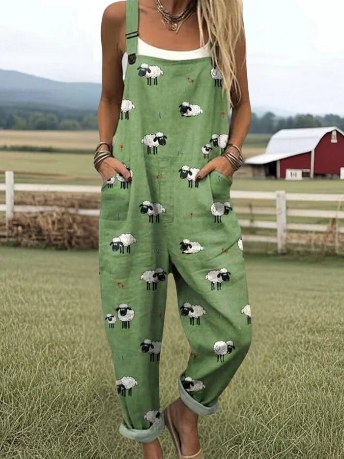 ROXY | Whimsical Chicken Overalls with Effortless Farmhouse Flair