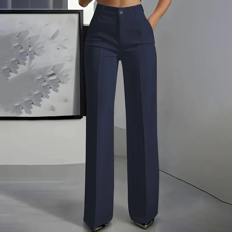 ELINORA | Chic high-waisted trousers with a flattering fit for work and elegant moments