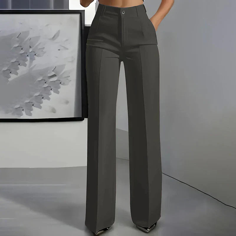 ELINORA | Chic high-waisted trousers with a flattering fit for work and elegant moments