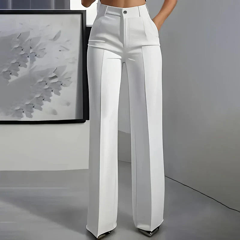 ELINORA | Chic high-waisted trousers with a flattering fit for work and elegant moments