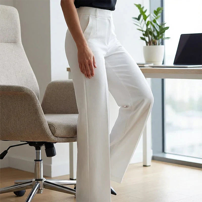 ELINORA | Chic high-waisted trousers with a flattering fit for work and elegant moments