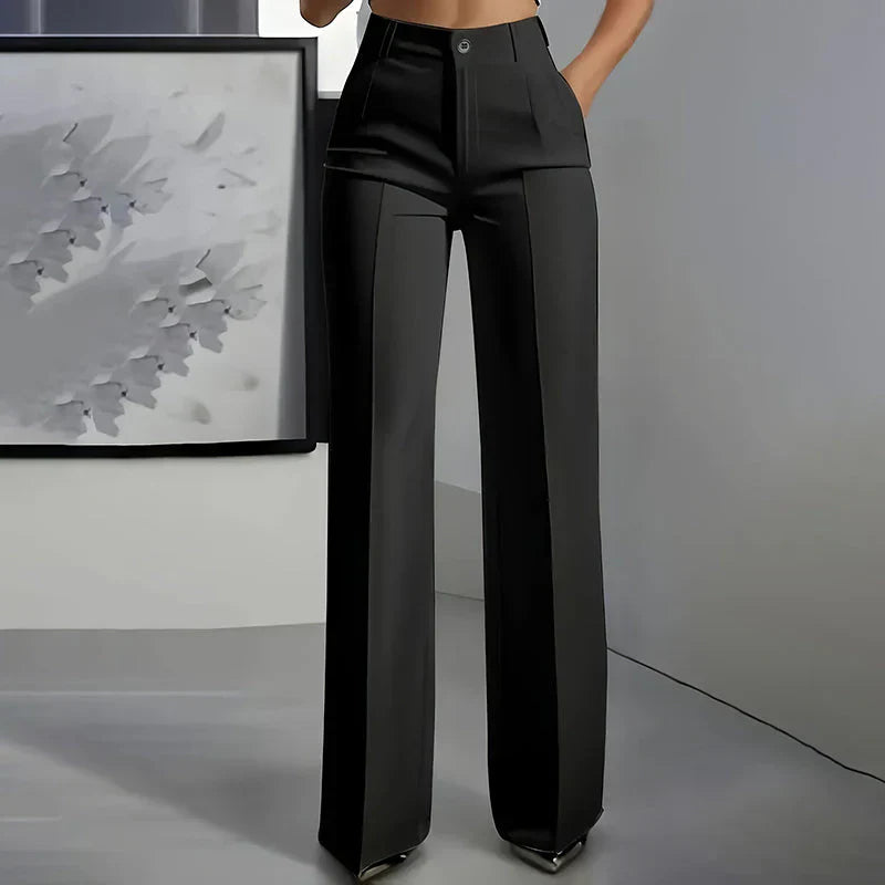 ELINORA | Chic high-waisted trousers with a flattering fit for work and elegant moments