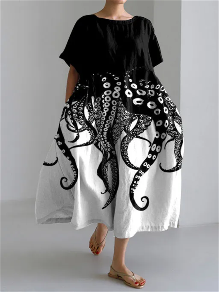 RAFFAELLA | Artistic Summer Dress with Freedom of Movement and Unique Style for Casual Days