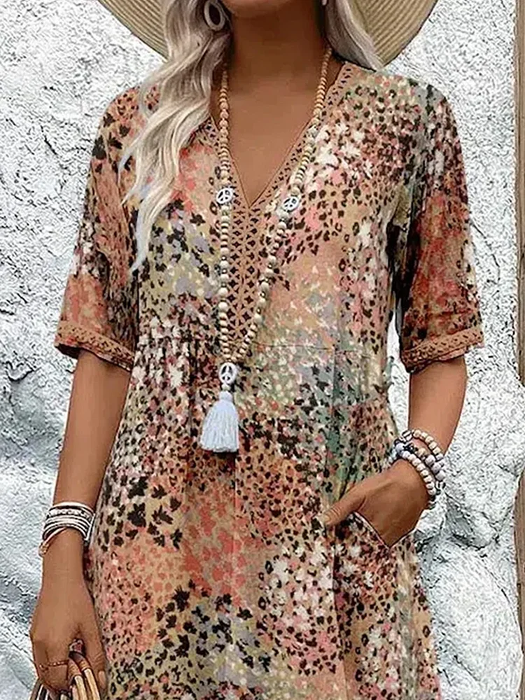 CALLIE | Vibrant Midi Dress Flattering Fit Effortless Style