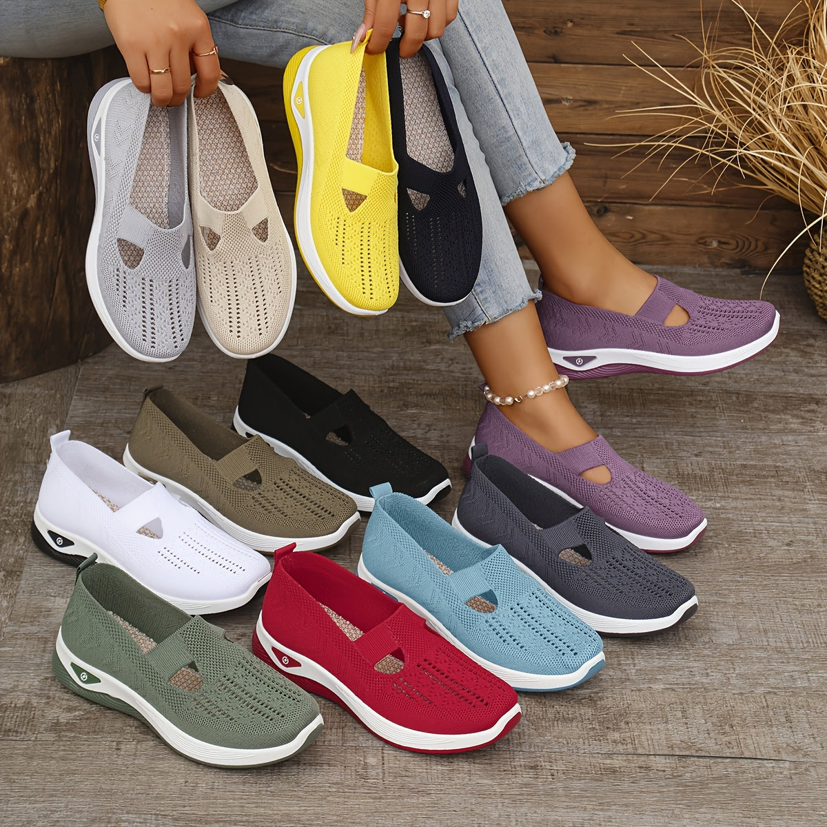 Easy-to-wear sports shoes, stable comfort