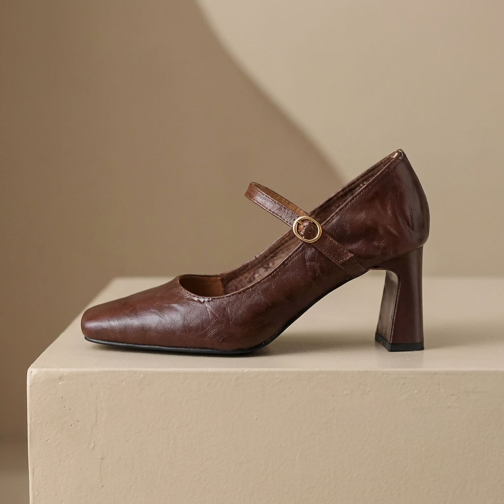 Monroe Leather Heels
