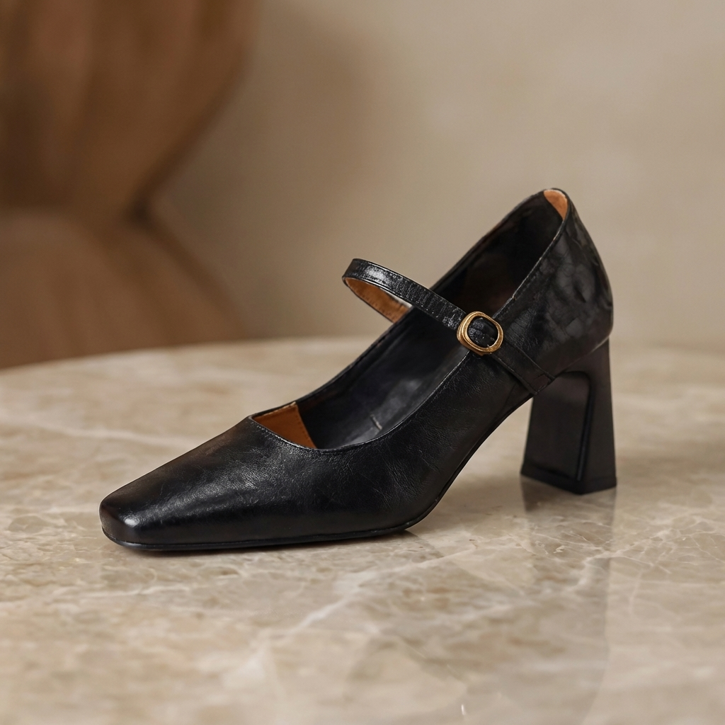 Monroe Leather Heels