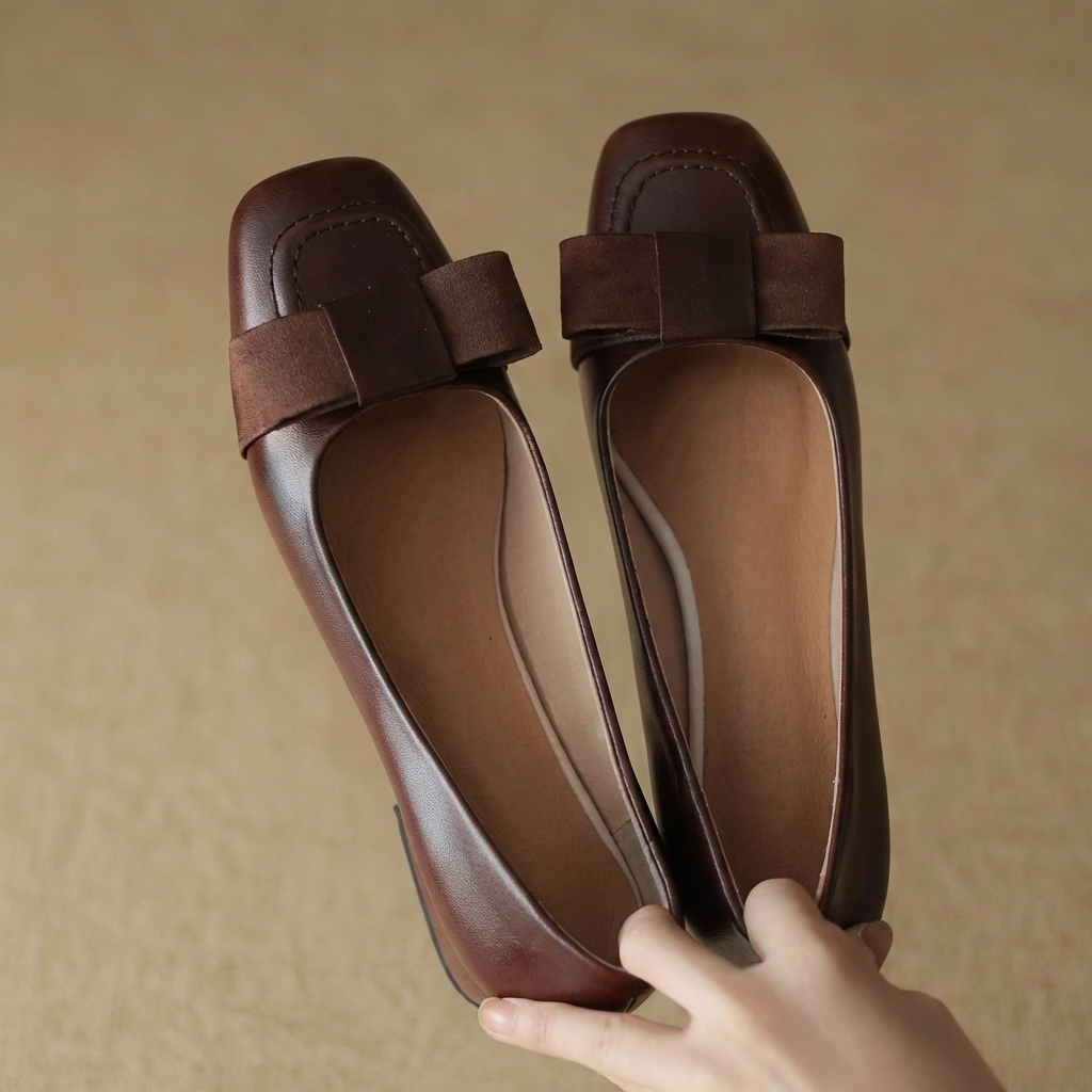 Camille Leather Ballet Flats