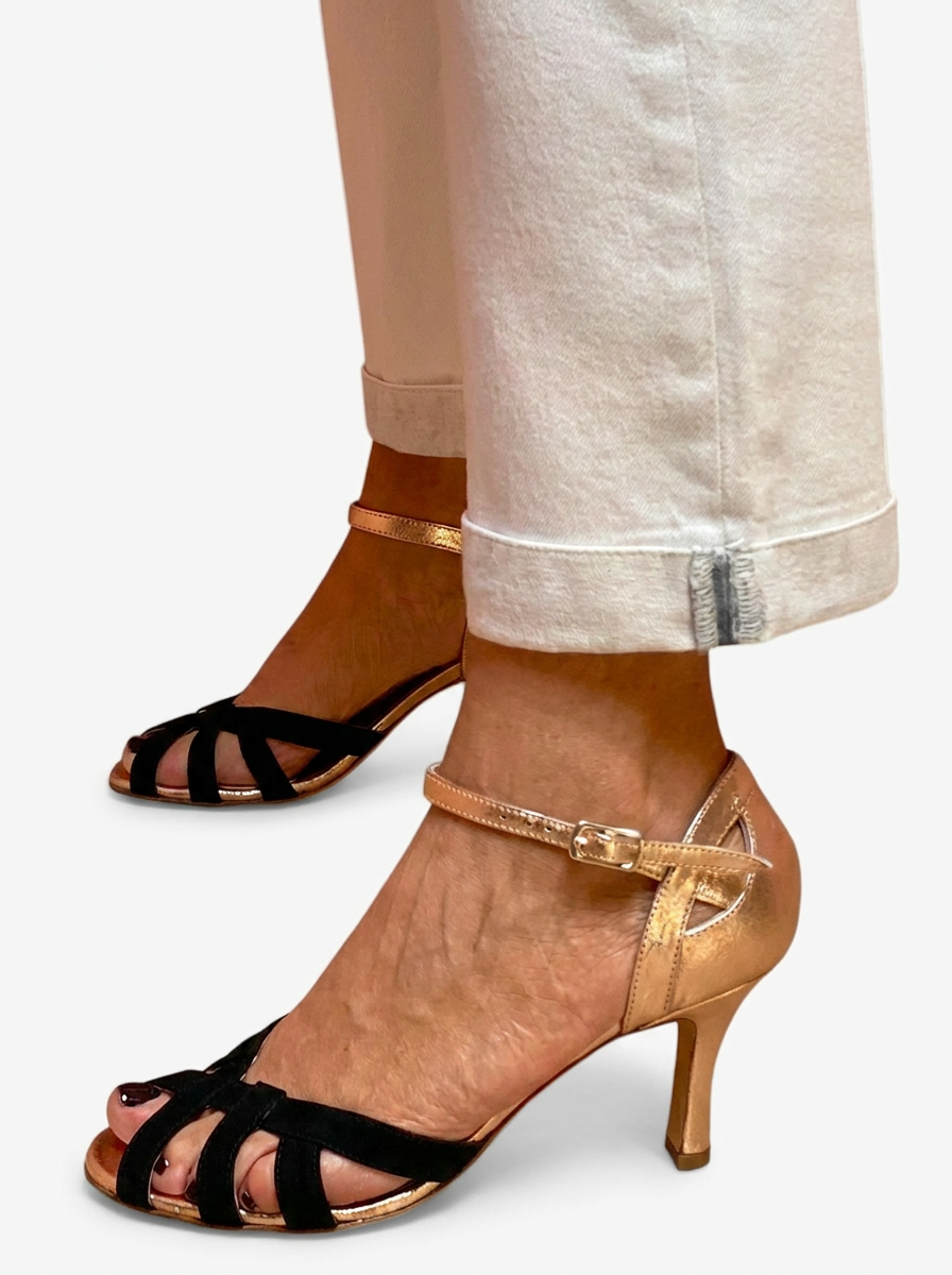 EMERY | Black T-Strap Pumps with Stiletto Heel for Elegant Evening Style