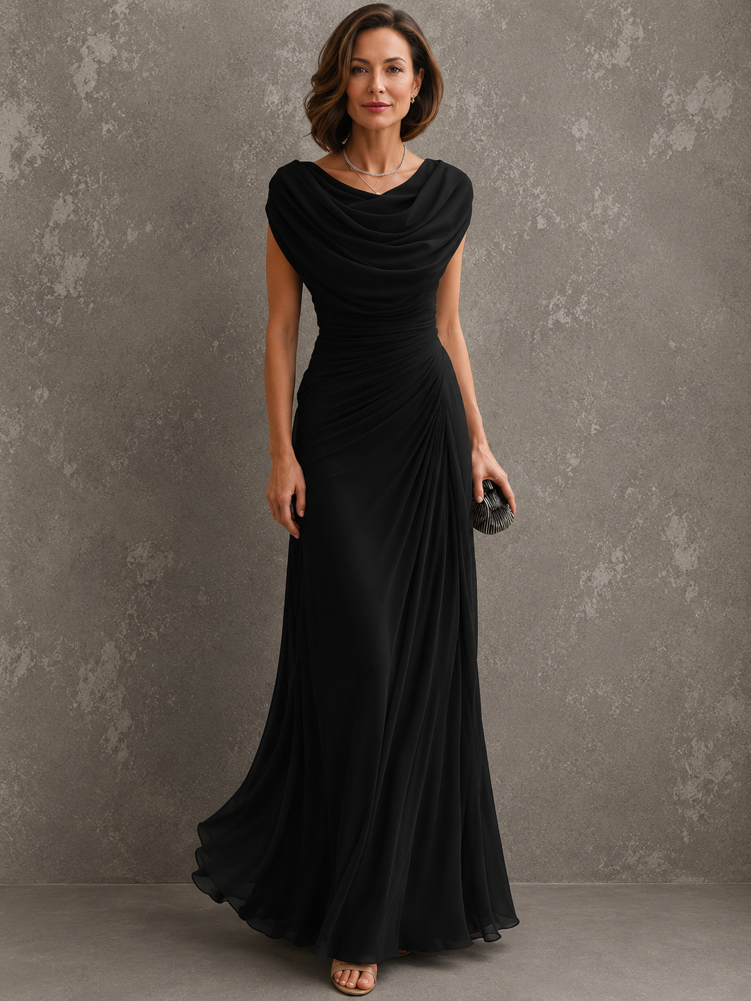 Jenna | Draped Maxi Dress