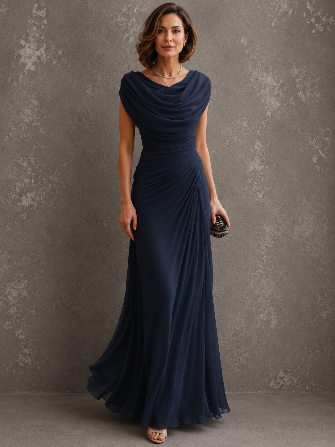 Jenna | Draped Maxi Dress