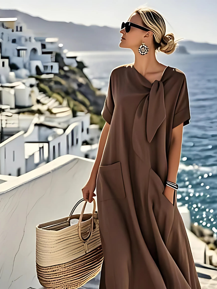 ROMY™ | Elegant Dress with Pockets and Comfortable Summer Style