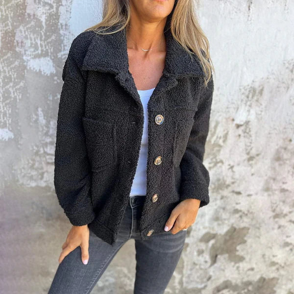 Dion™ | Elegant Short Coat with Lapels and Chic