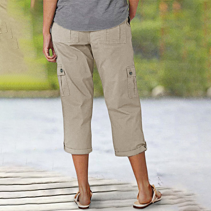 FRANCESCA | Capri Pants with Multiple Pockets and Comfortable Fit for Maximum Freedom of Movement
