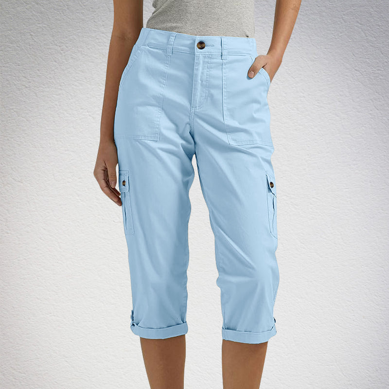 FRANCESCA | Capri Pants with Multiple Pockets and Comfortable Fit for Maximum Freedom of Movement