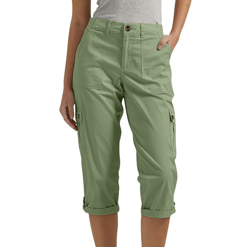 FRANCESCA | Capri Pants with Multiple Pockets and Comfortable Fit for Maximum Freedom of Movement